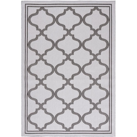 Safavieh 8 x 10 ft. Bermuda Indoor & Outdoor Rectangle Power Loomed Rug Grey & Brown BMU810T-8